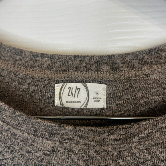 Maurices Heathered Brown Long Sleeve Top - Picture 2 of 4